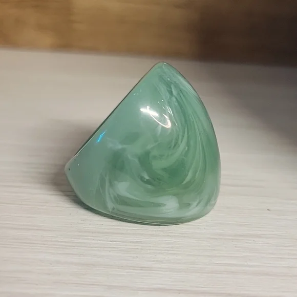 🔥LAST ONE🔥 JADE SWIRL BOLD DOME RING, METAL FREE - Picture 6 of 6